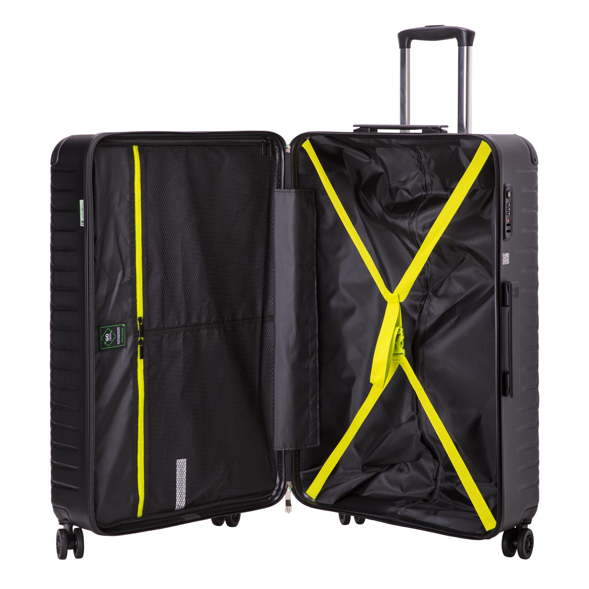 Gotech Green Unisex Large Hard Trolleys