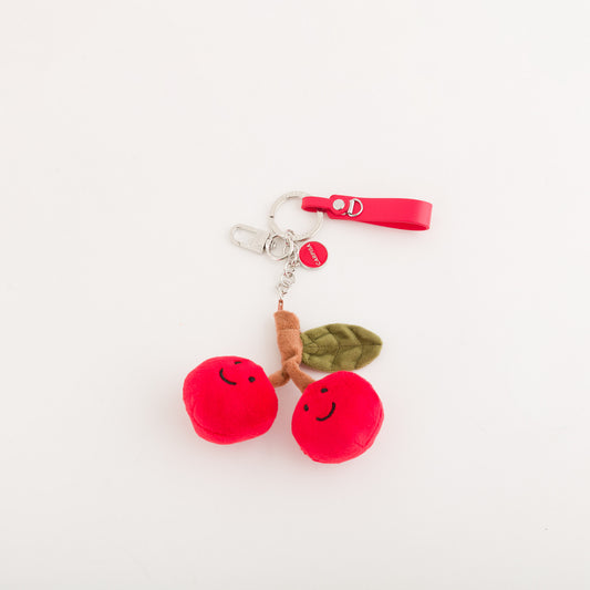 Fruit Keychain Woman KEYRING CHERRY Fabric